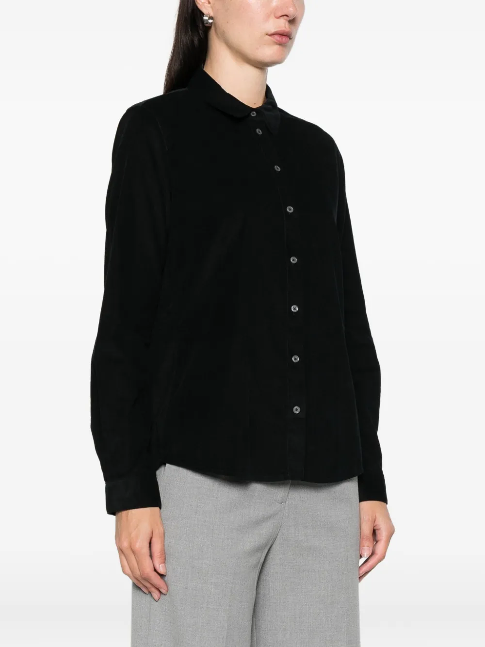 Marc O'polo Pinwale Corduroy Shirt In Black