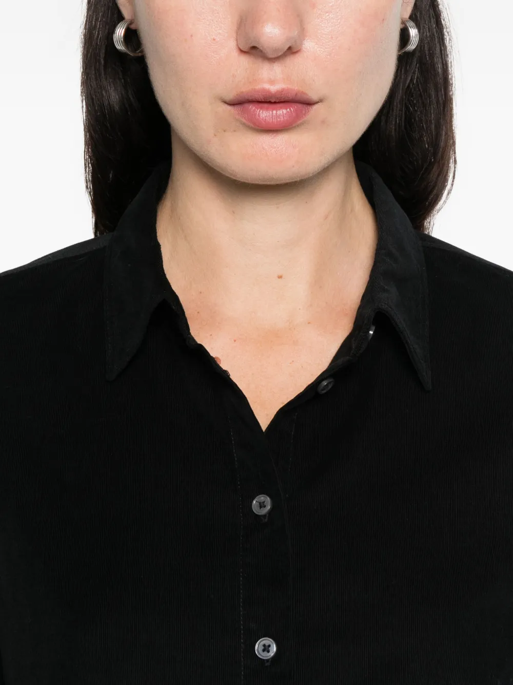 Marc O'polo Pinwale Corduroy Shirt In Black