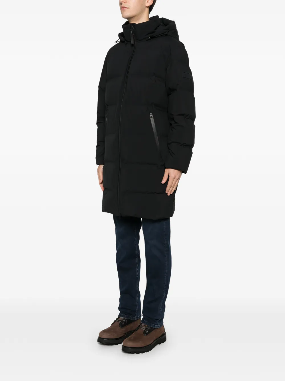Marc O'polo X Function Mop Hooded Zip Coat In Black