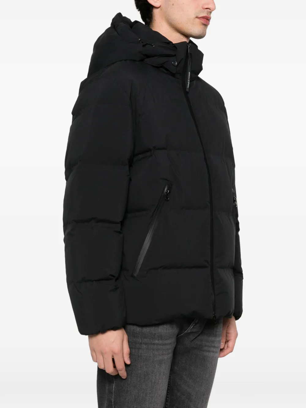 Marc O'polo Hooded Zip Jacket In Black