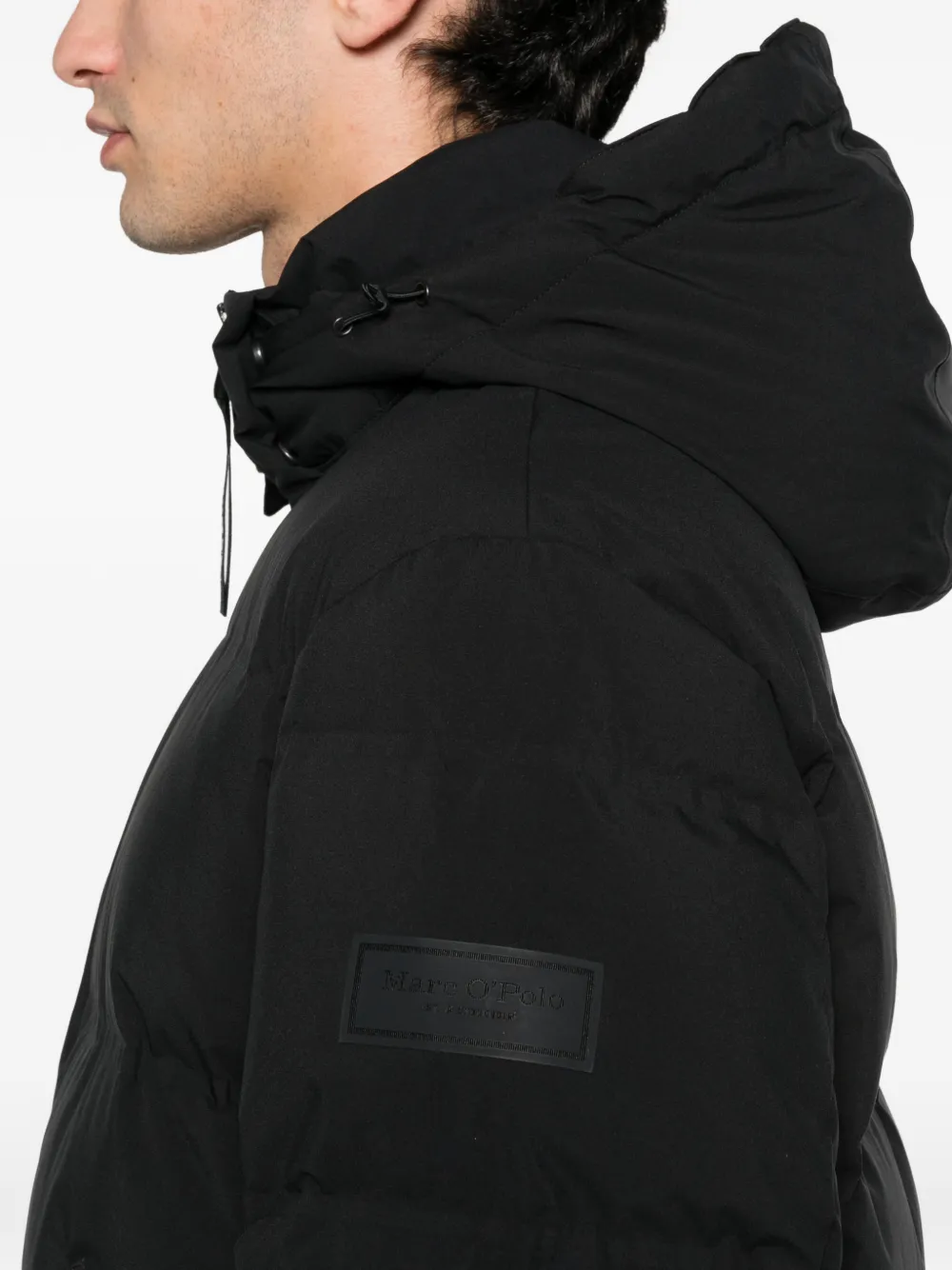 Marc O'polo Hooded Zip Jacket In Black