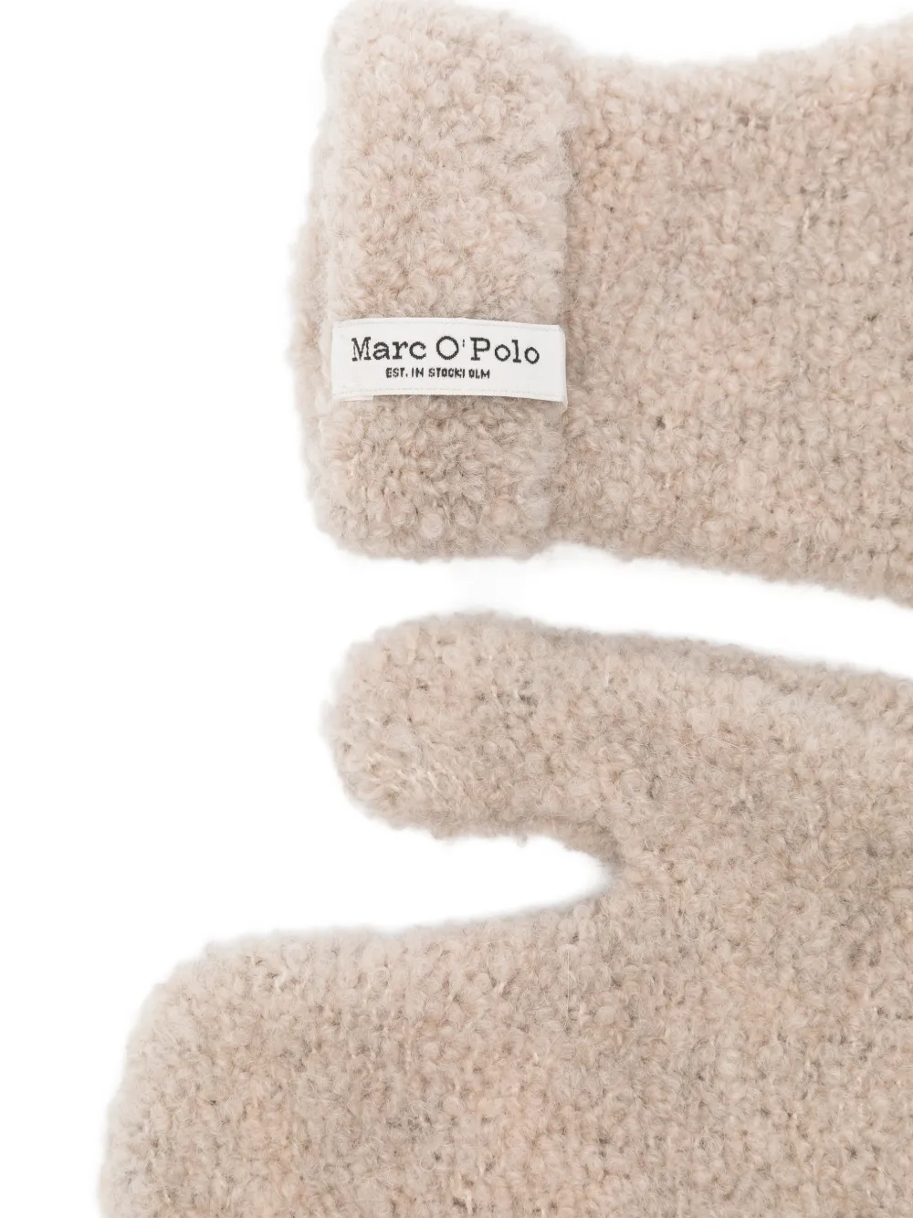 Marc O'polo Turn-up-cuffs Mittens In Neutral
