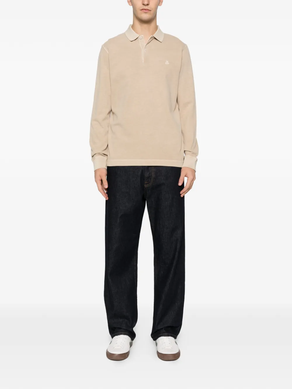 Marc O'Polo long-sleeves polo shirt - Beige