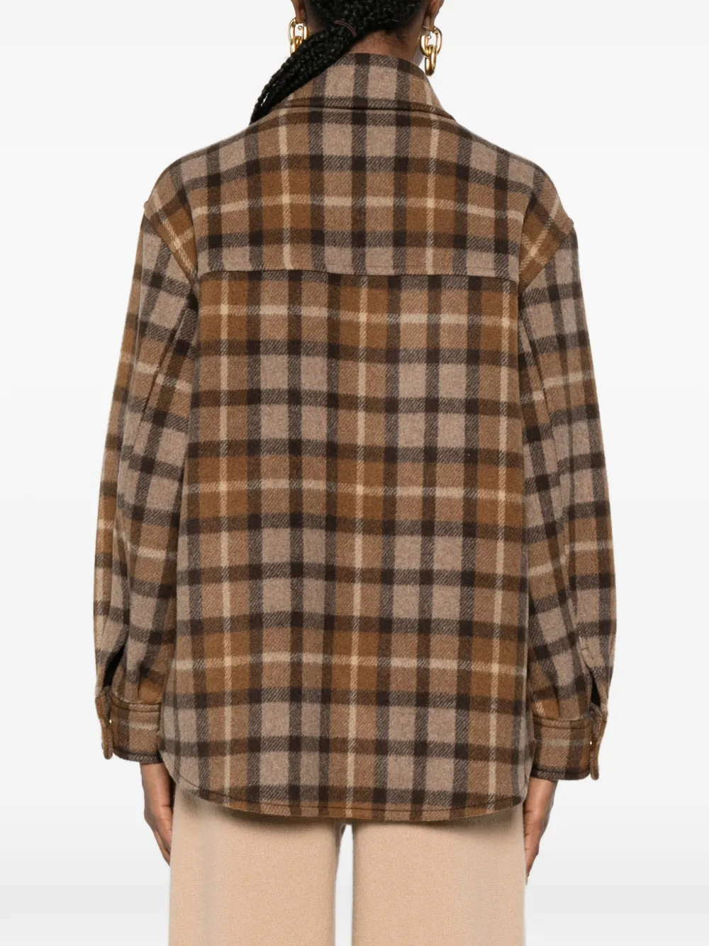Marc O'polo Check-pattern Overshirt In Multi