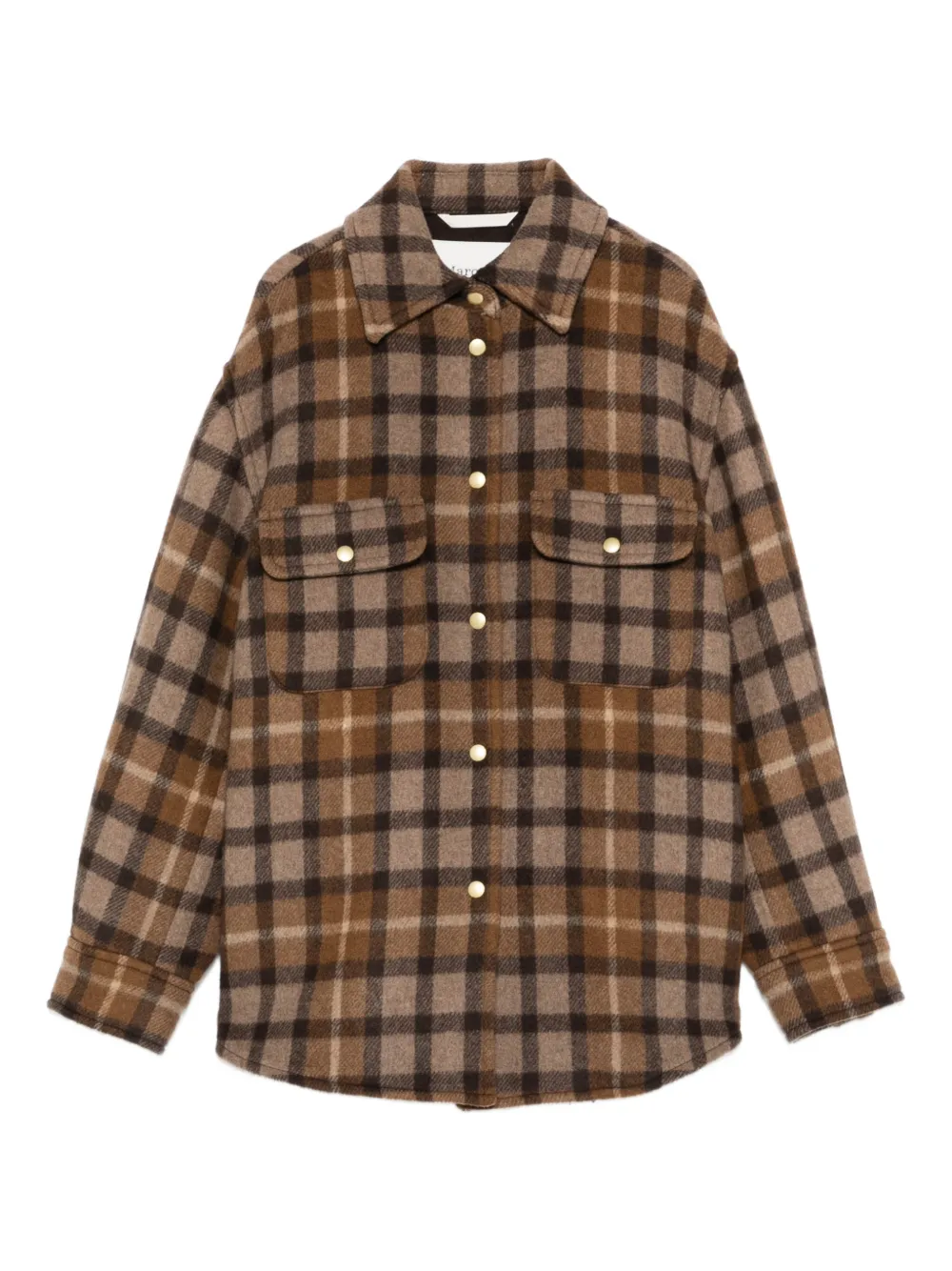 Marc O'Polo check-pattern overshirt | marron | Image 1