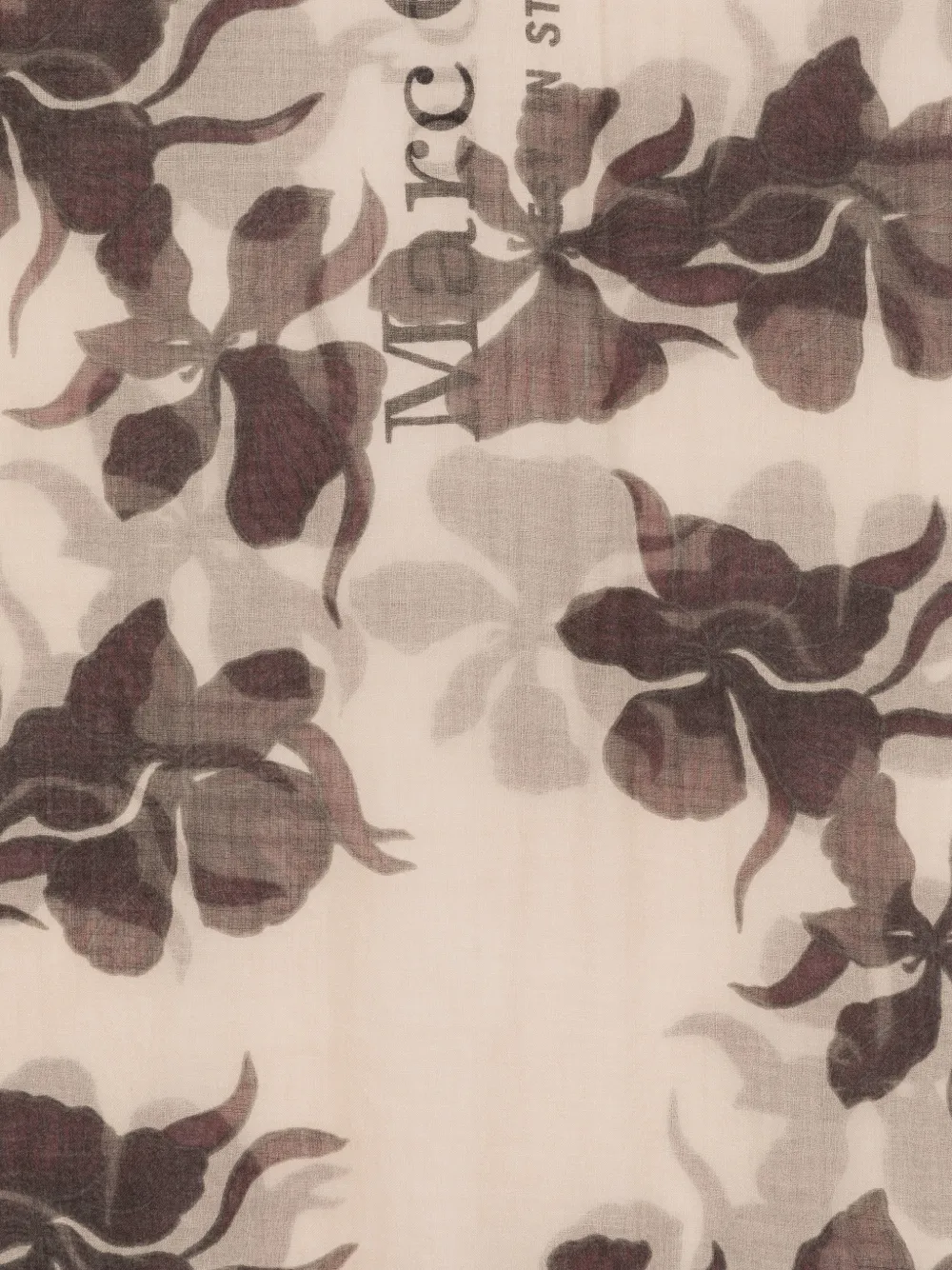 Marc O'polo Floral Scarf In Neutral