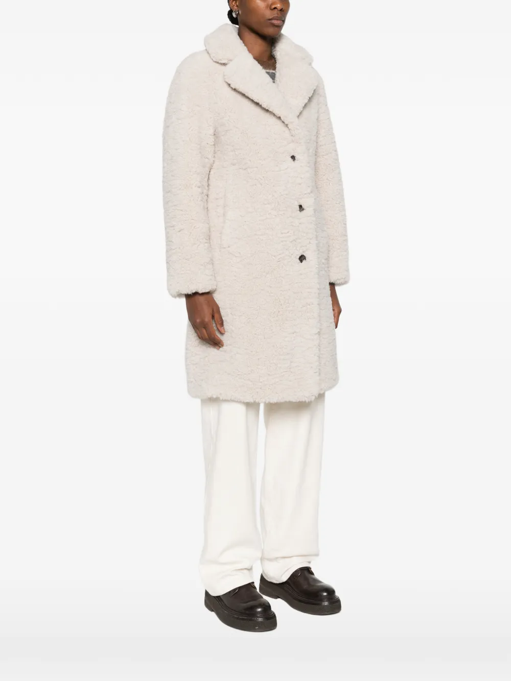  Marc O'polo Button Coat - Neutrals 
