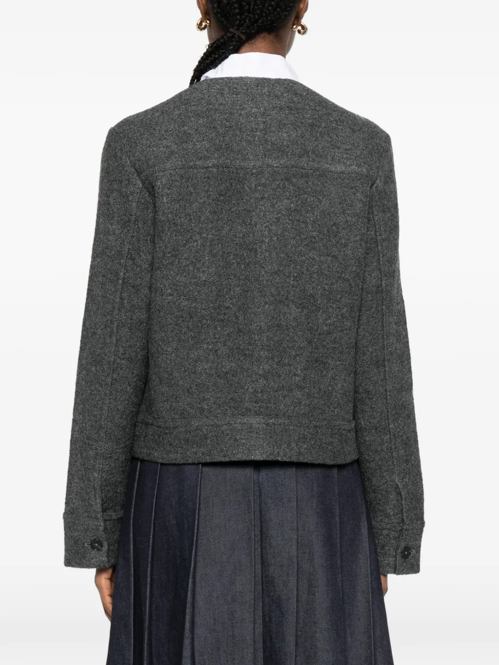 Marc O'Polo Button-up jack Grijs