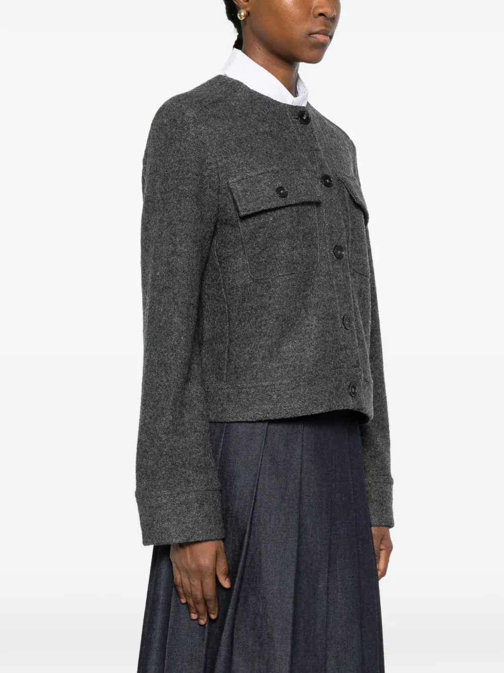 Marc O'Polo Button-up jack Grijs