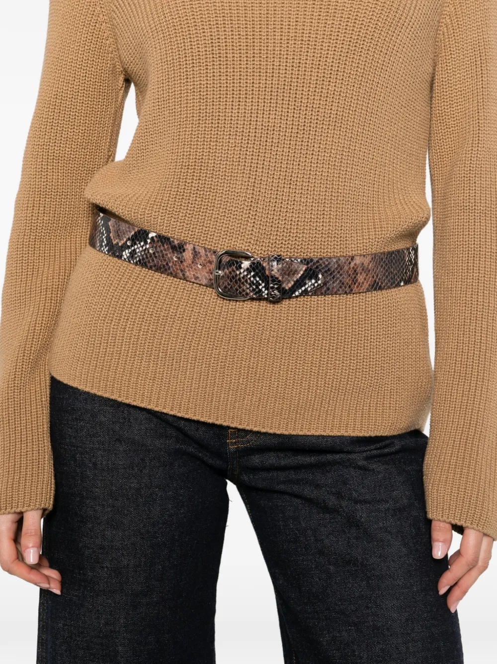 Marc O'Polo Trui met V-hals Bruin