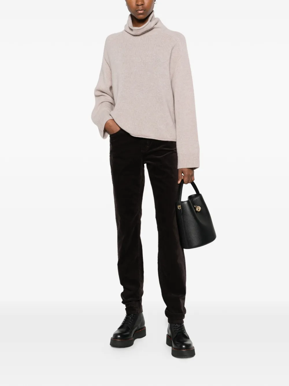 Marc O'Polo velour trousers - Bruin