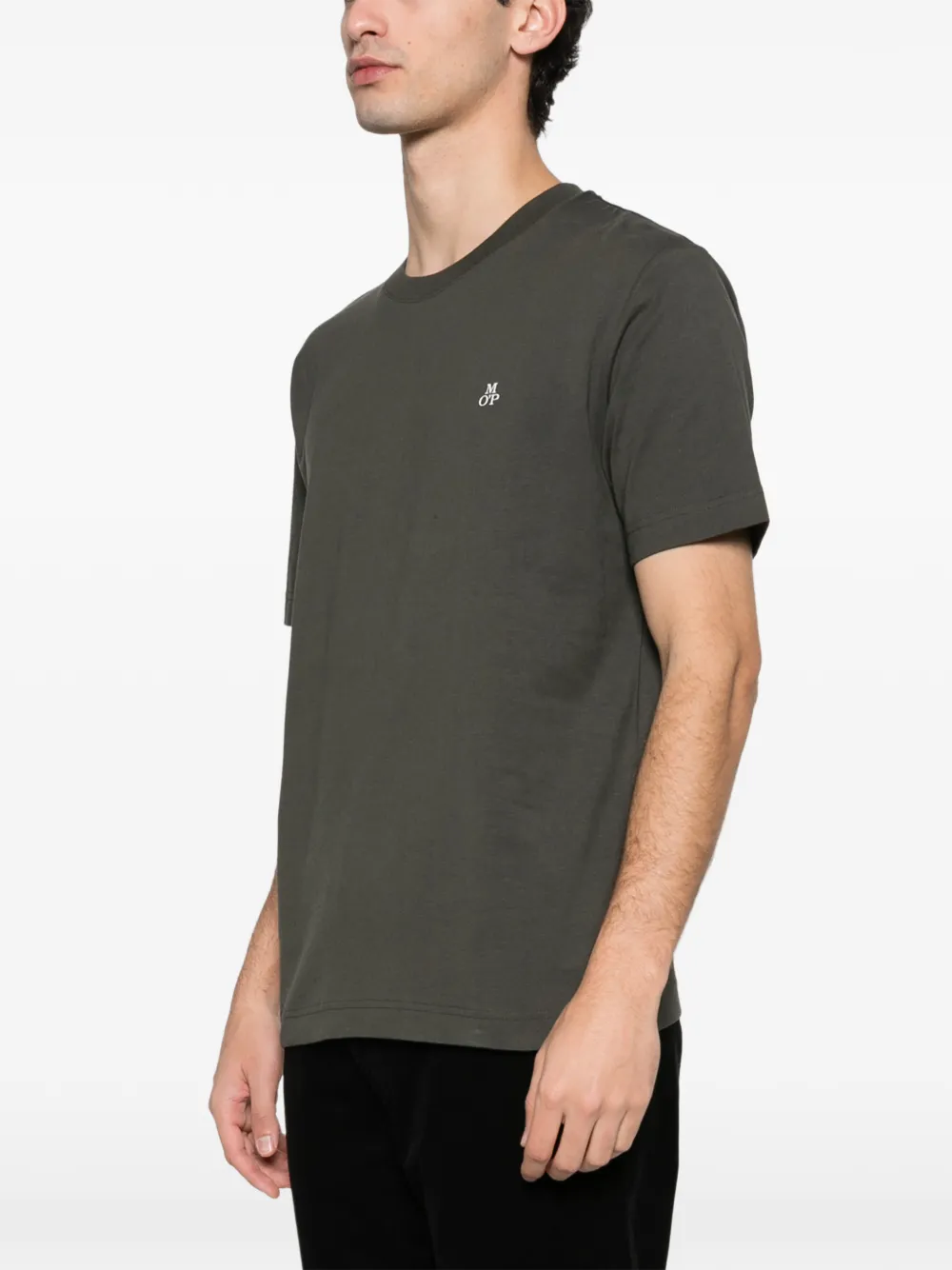 Marc O'Polo T-shirt met logoprint Groen