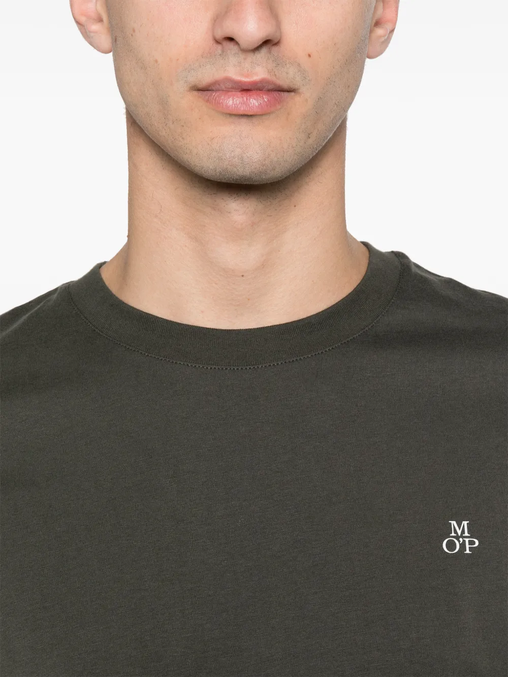 Marc O'Polo T-shirt met logoprint Groen