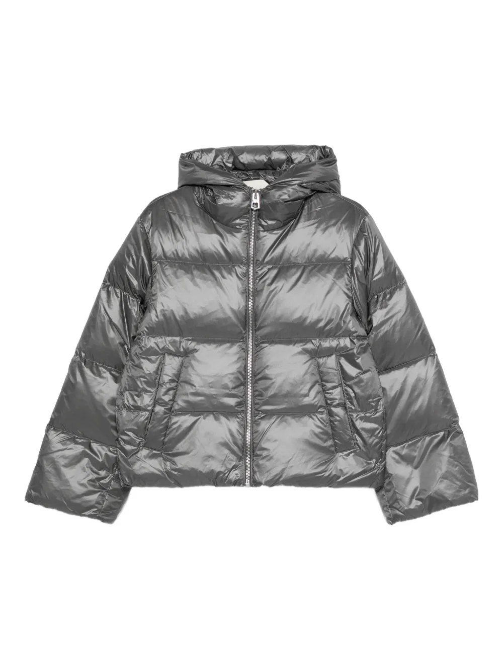 Marc O'Polo hooded zip-up puffer jacket | Grey | Image 1