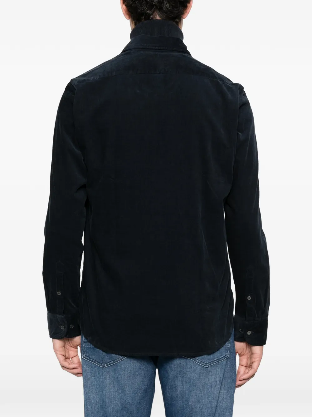 Marc O'Polo Ribfluwelen overhemd Blauw