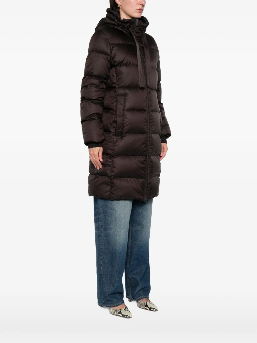  Marc O'polo Hooded Zip Coat - Brown 