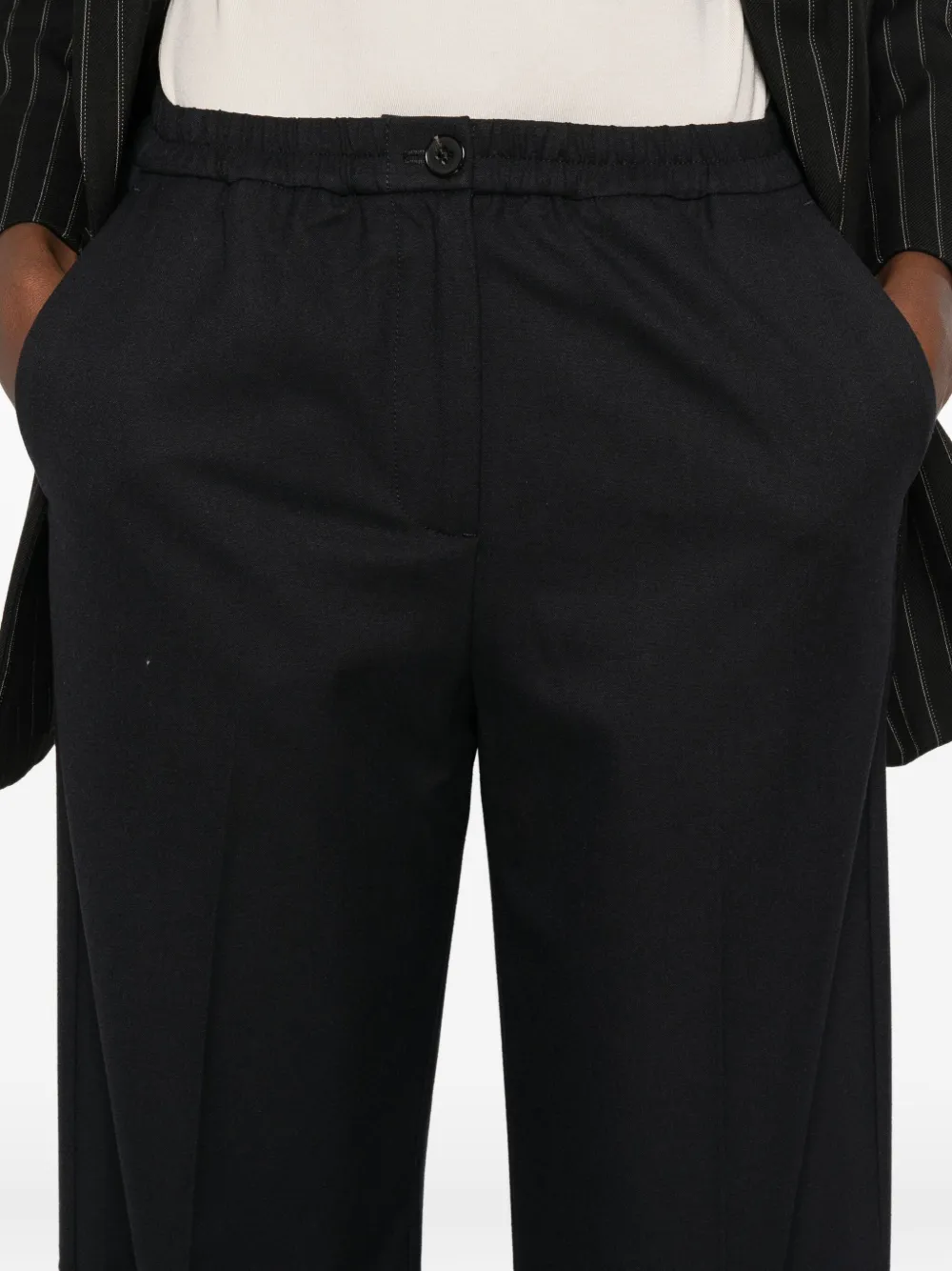 Marc O'Polo Broek met elastische tailleband Blauw