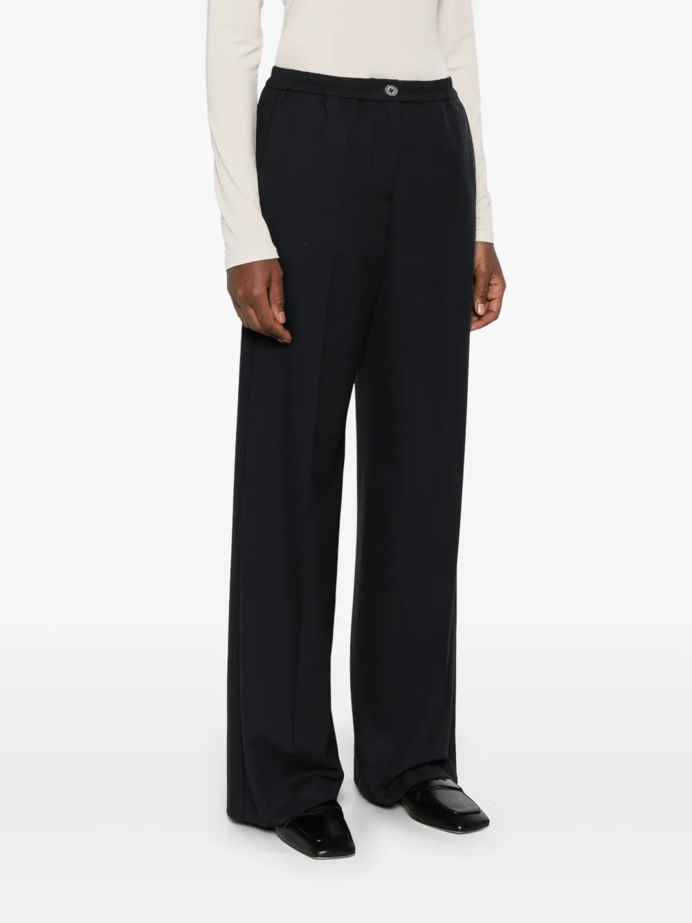 Marc O'Polo Broek met elastische tailleband Blauw