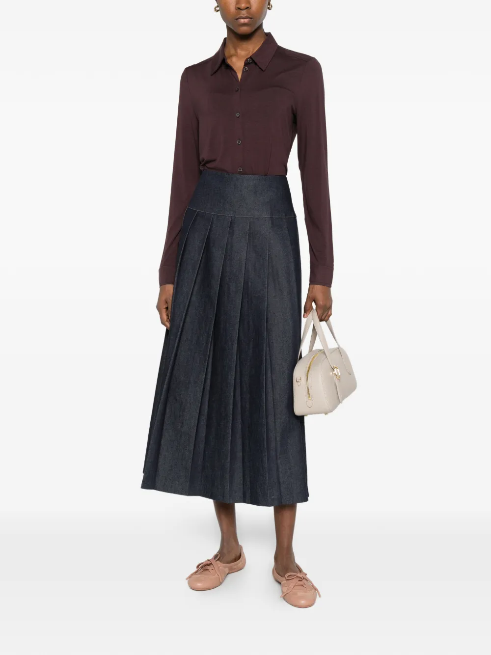 Marc O'Polo buttoned long-sleeve shirt - Bruin