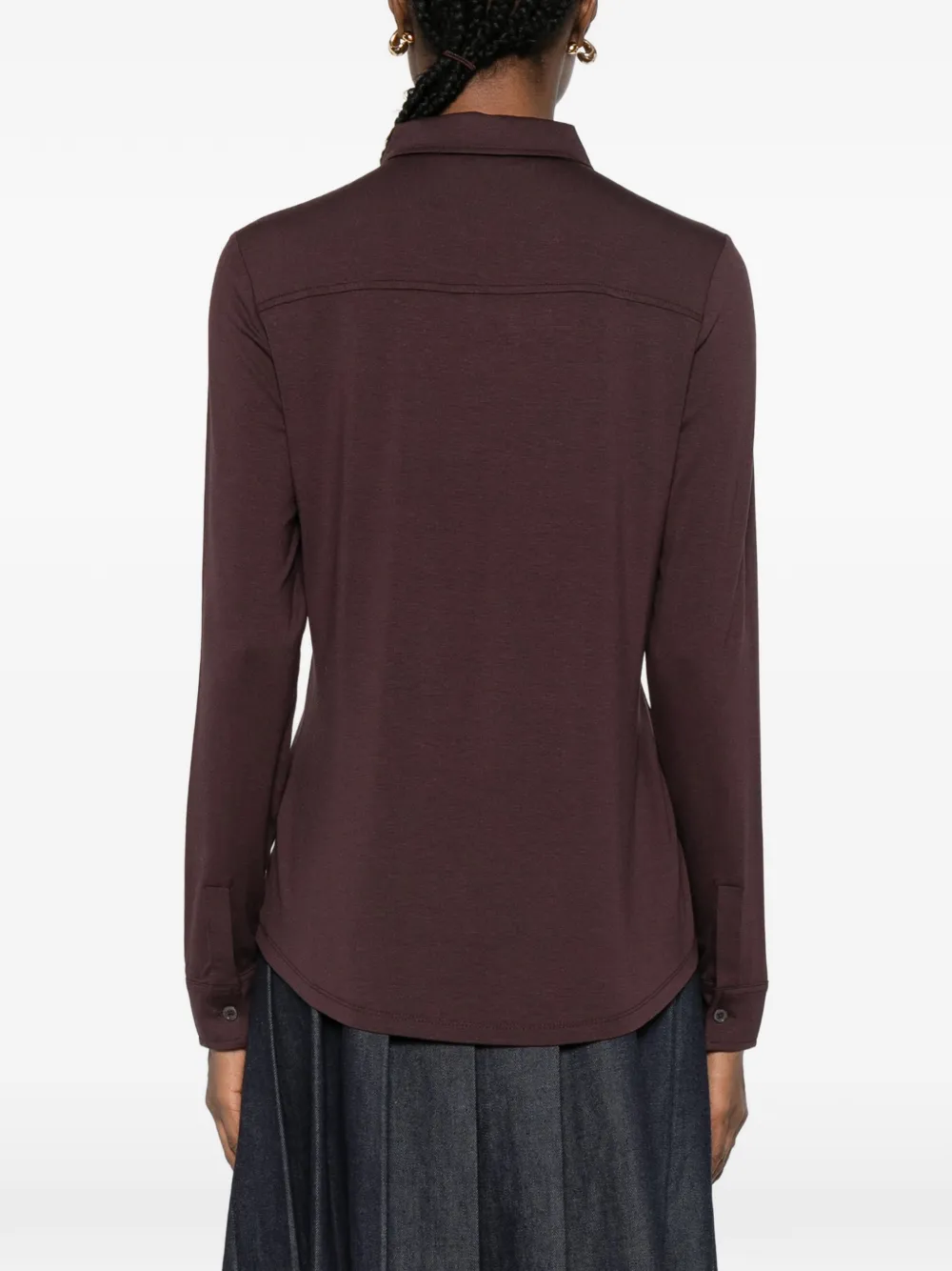 Marc O'polo Buttoned Long-sleeve Shirt In Brown