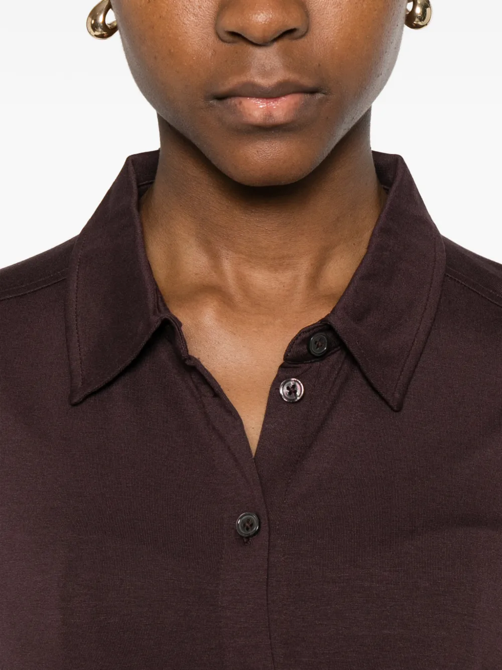 Marc O'polo Buttoned Long-sleeve Shirt In Brown