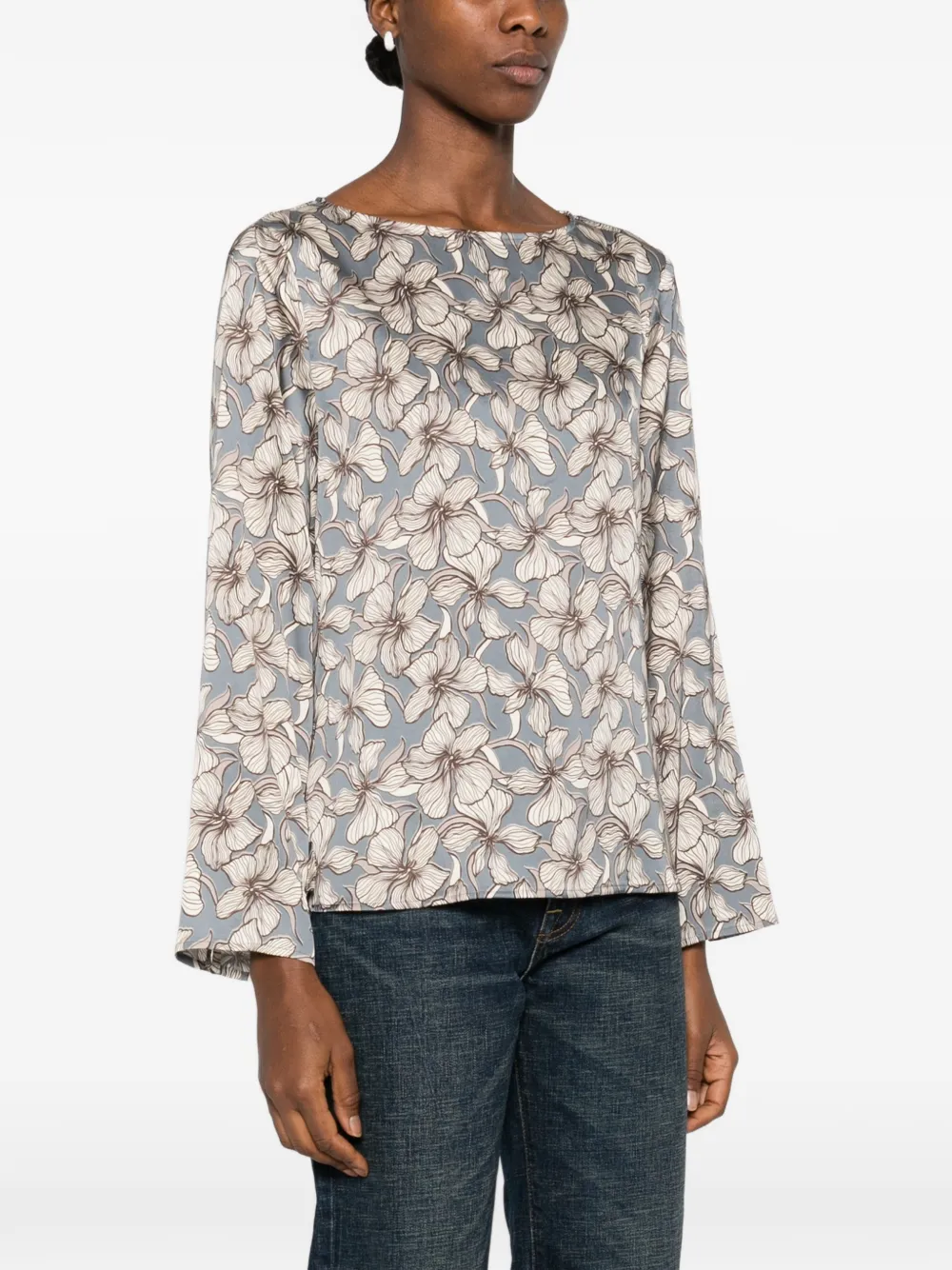 Marc O'polo Floral Blouse In Multi
