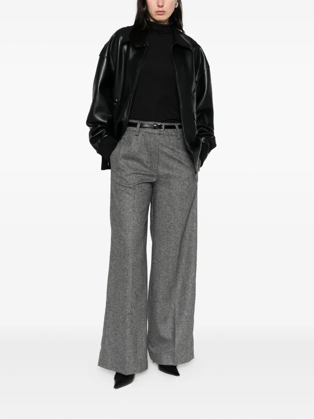 Marc O'Polo wide-leg palazzo pants - Grijs