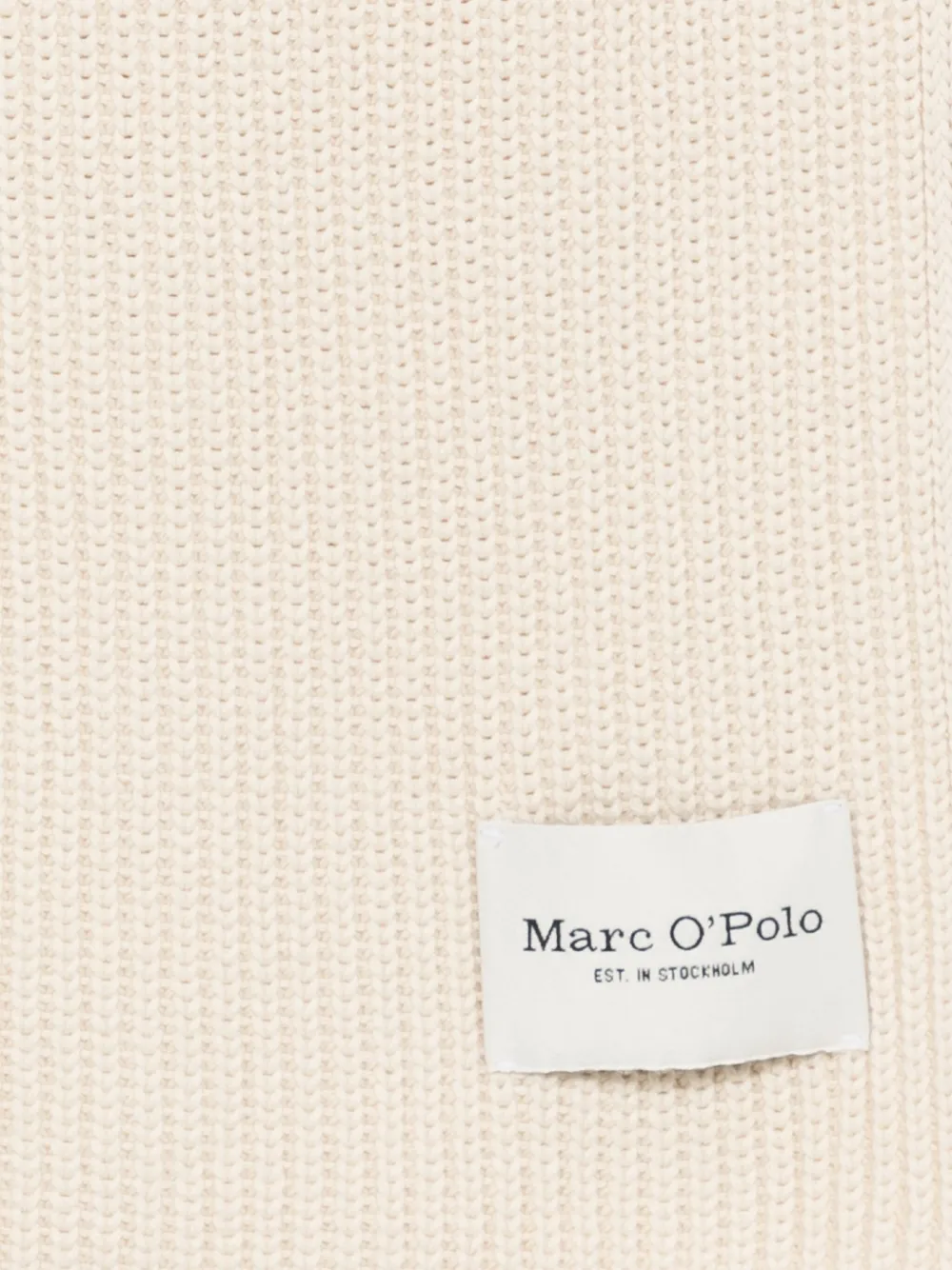 Marc O'Polo ribbed scarf - Wit