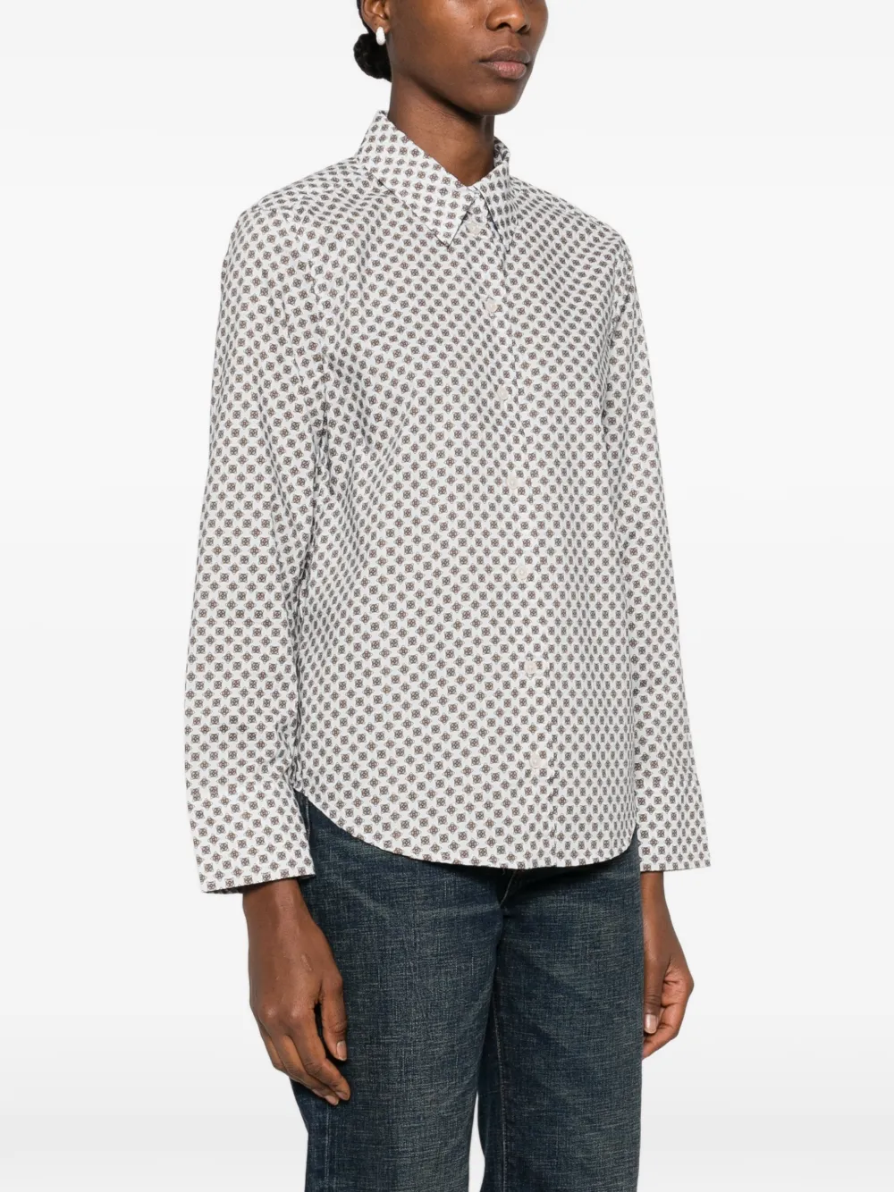 Marc O'polo Patterned Shirt In Blue