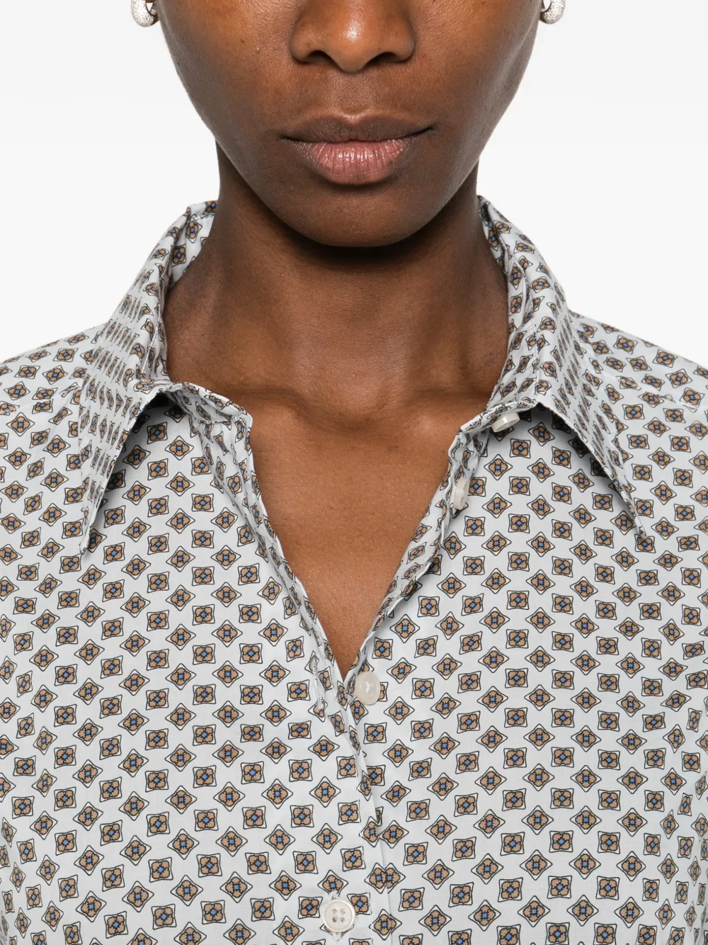 Marc O'polo Patterned Shirt In Blue