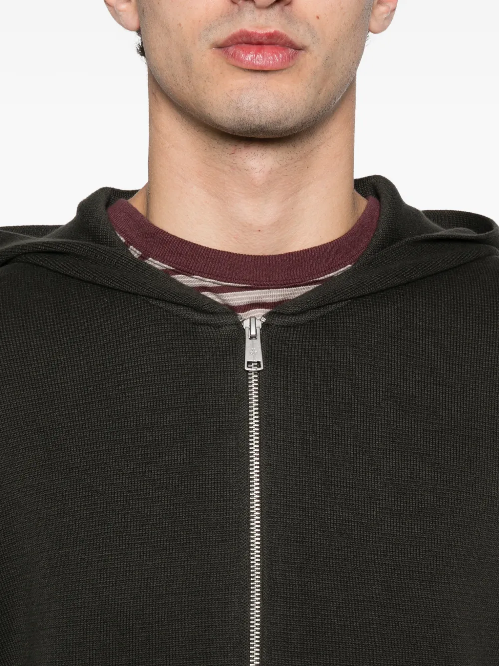 Marc O'Polo Hoodie met rits Groen