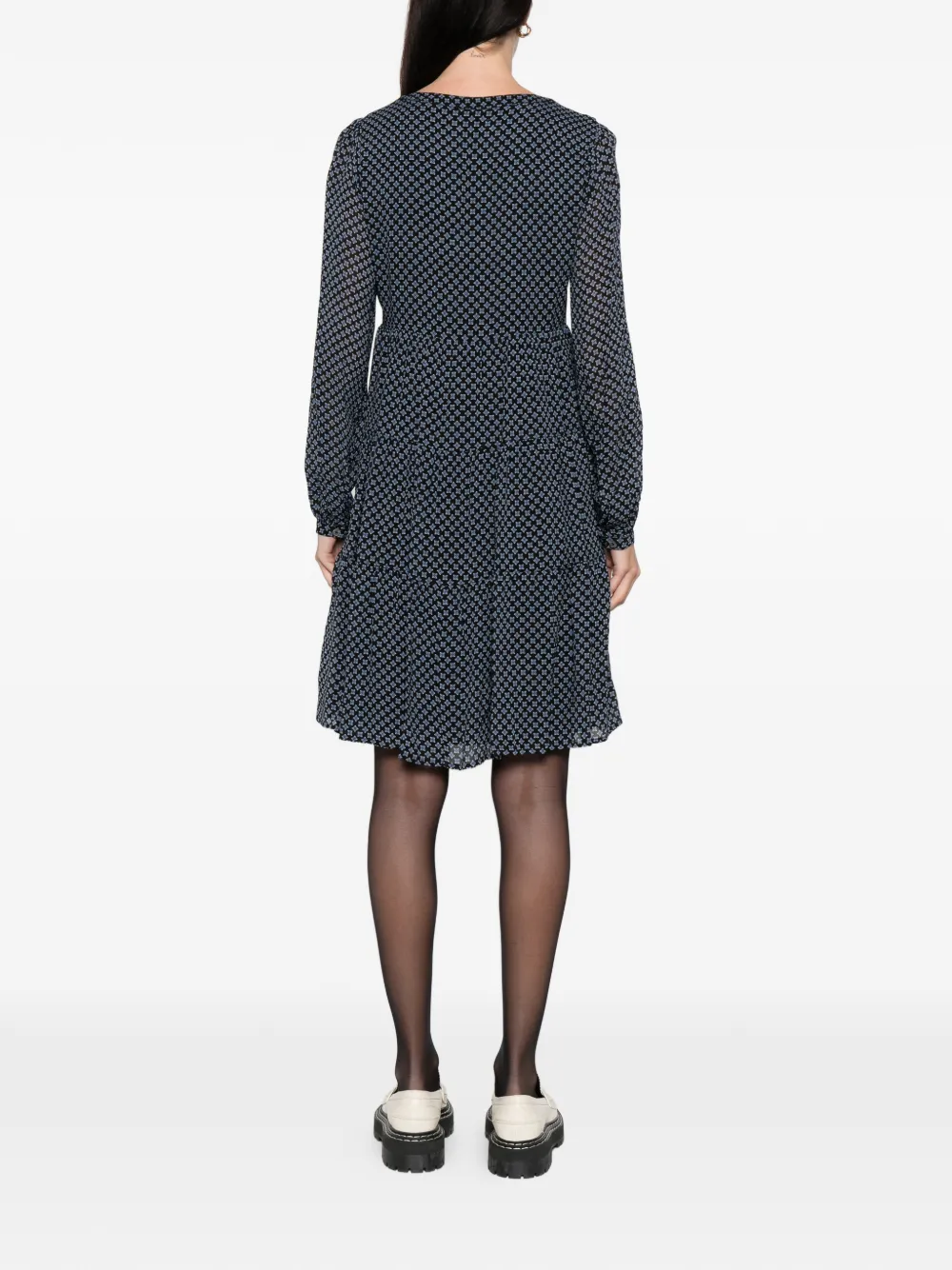 Marc O'Polo Button geometrische mini-jurk Blauw