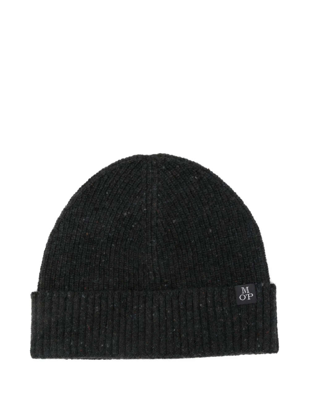 Marc O'Polo logo-patch beanie hat | gris | Image 1