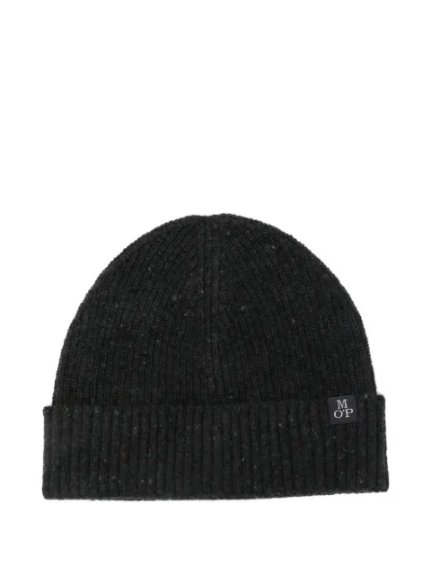 Marc O'Polo logo-patch beanie hat