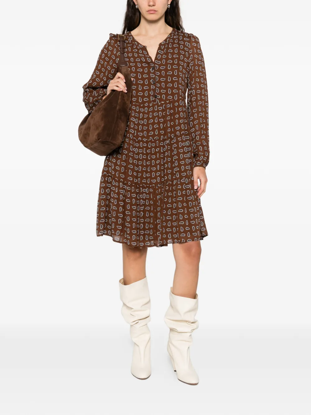 Marc O'Polo tie detail mini dress | Day Dresses | Image 2