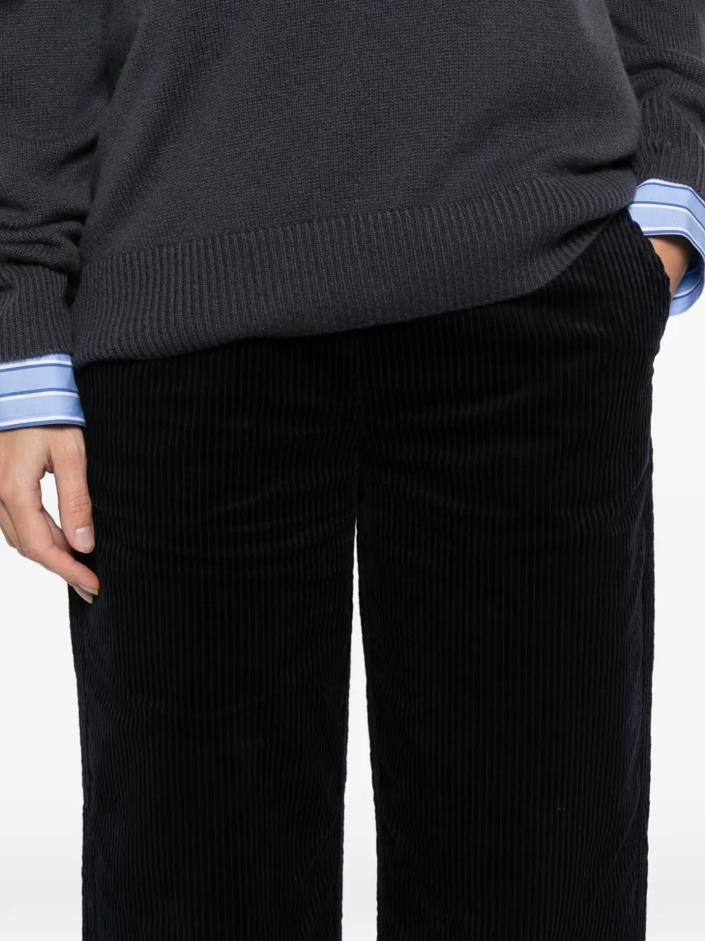 Marc O'Polo Ribfluwelen broek Blauw
