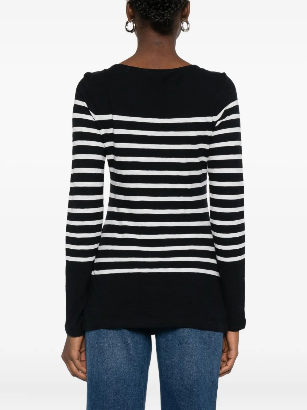 Marc O'polo Striped Long-sleeved Top In Multi