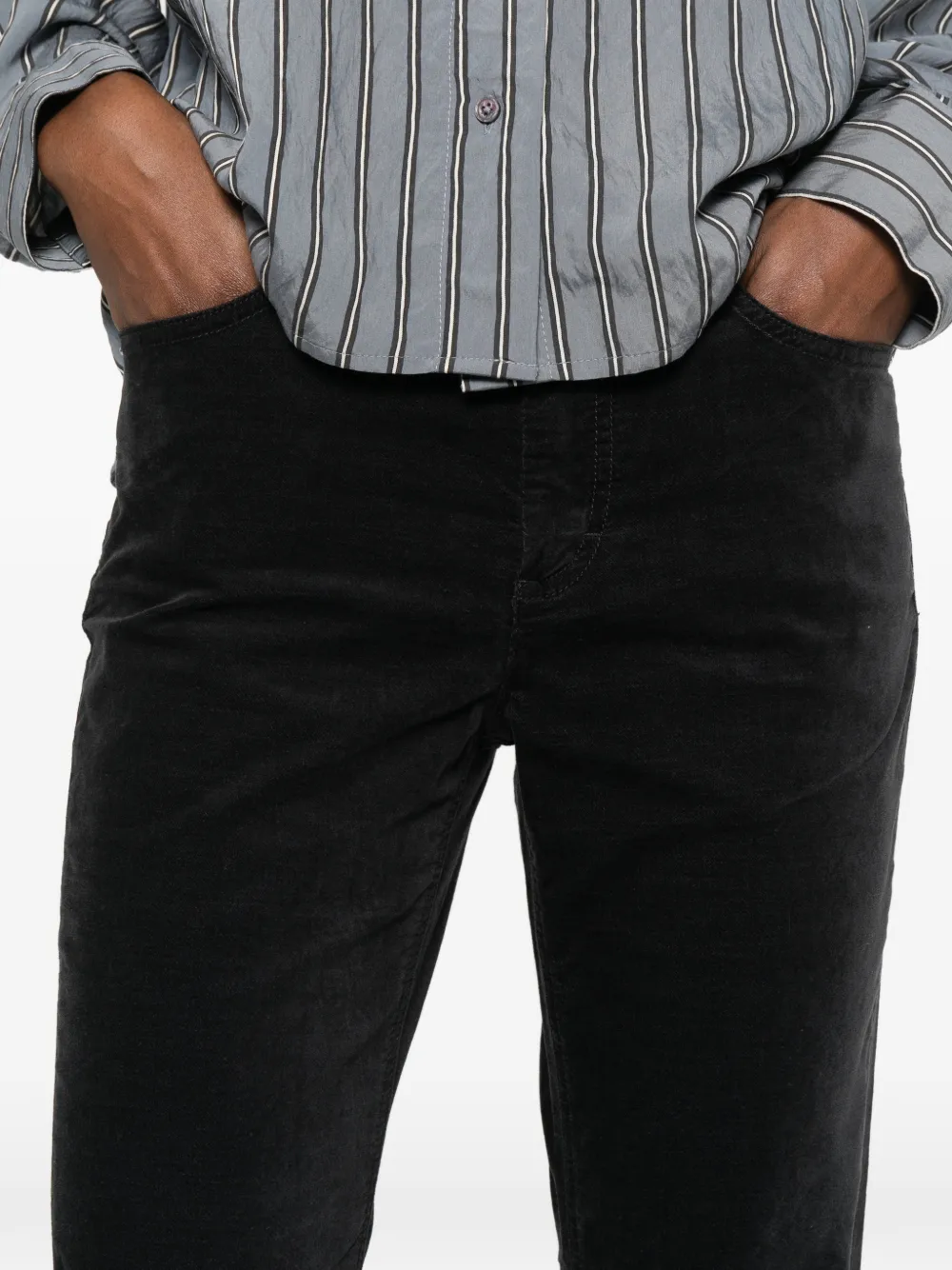 Marc O'Polo Slim-fit broek Zwart