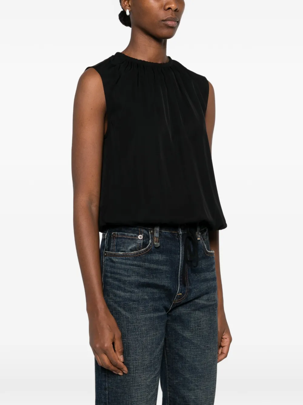  Marc O'polo Drawstring Top - Black 