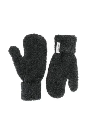 Miu Miu logo-detail Fingerless Gloves | Brown | FARFETCH