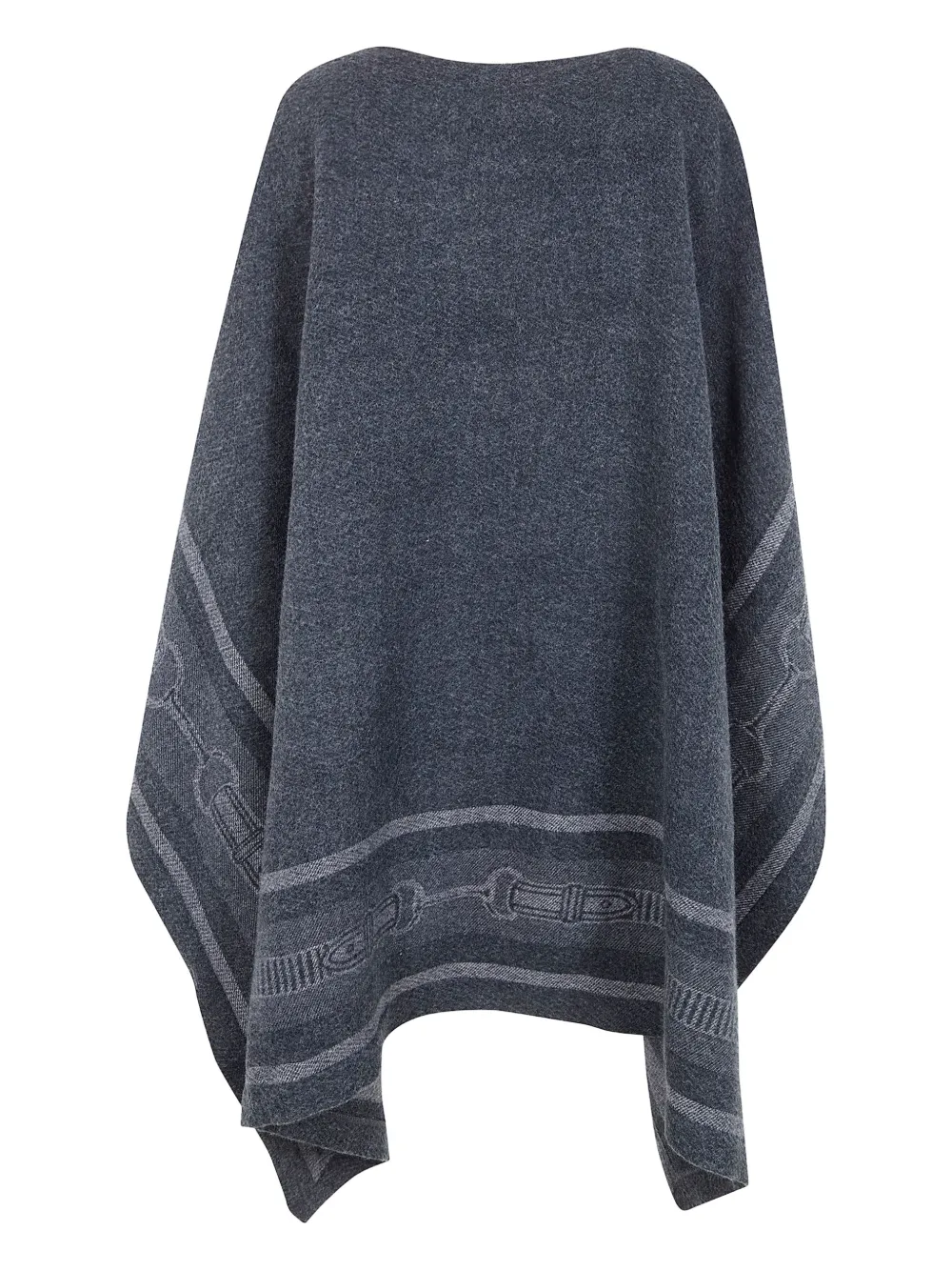 Ralph Lauren Buckle Graphic Coat In Gray