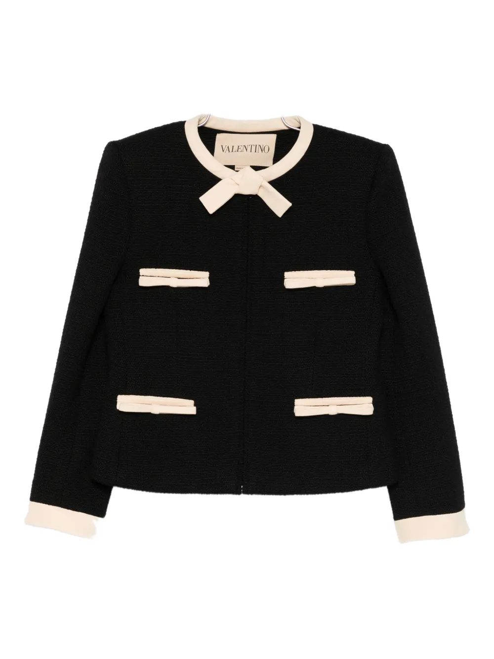 Valentino Garavani bow-detailed jacket - Nero