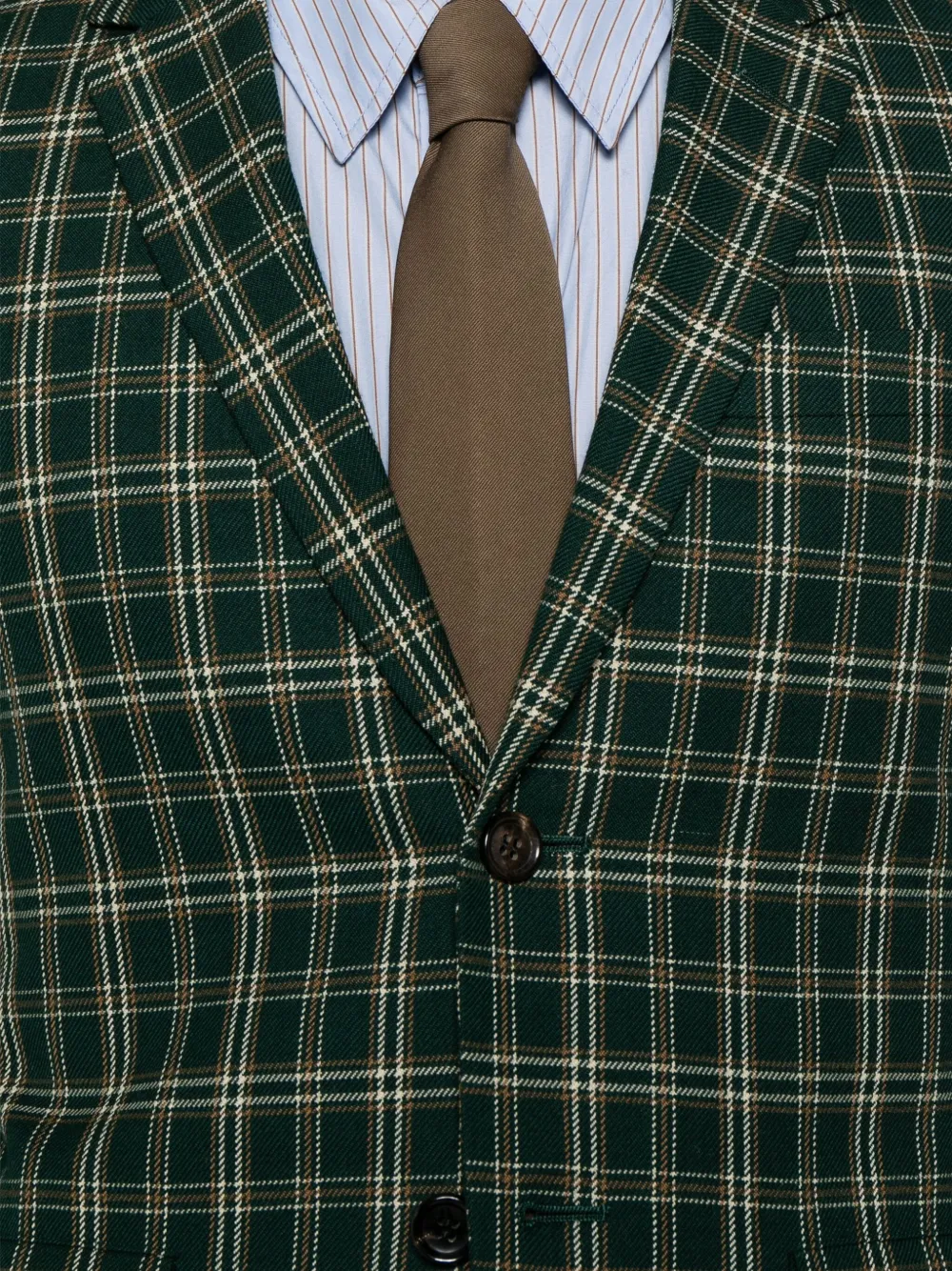 Pre-owned Junya Watanabe 2004 Checked Jacket In Green