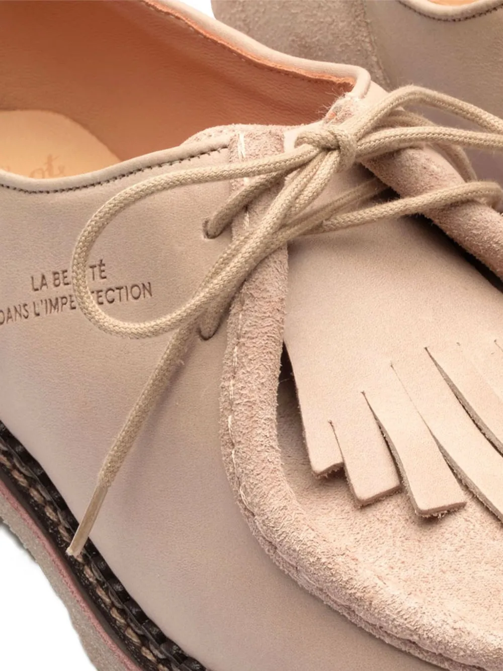 Paraboot x Universal Works Michael derby schoenen Beige