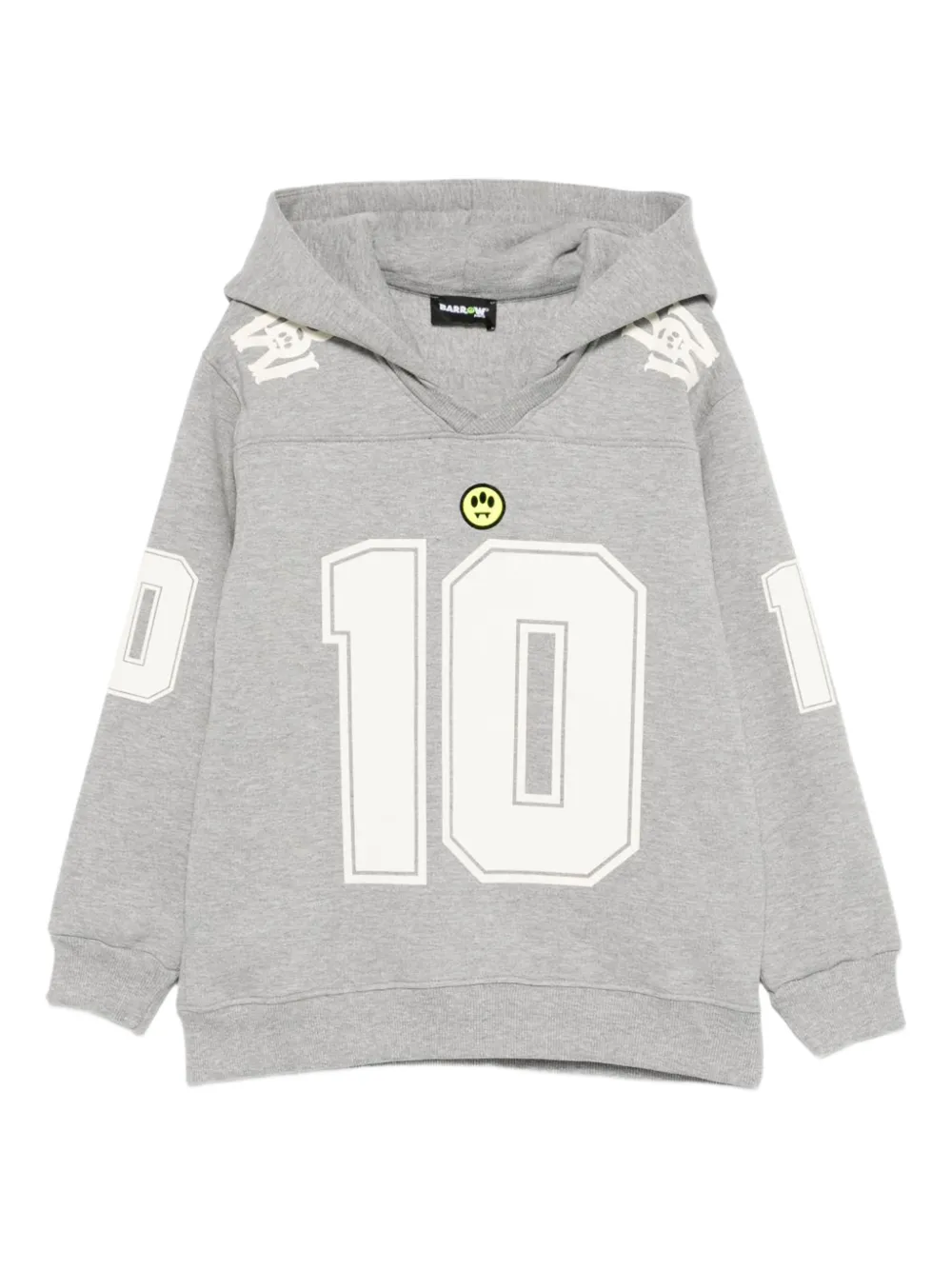 Barrow kids logo-patch hoodie - Grigio