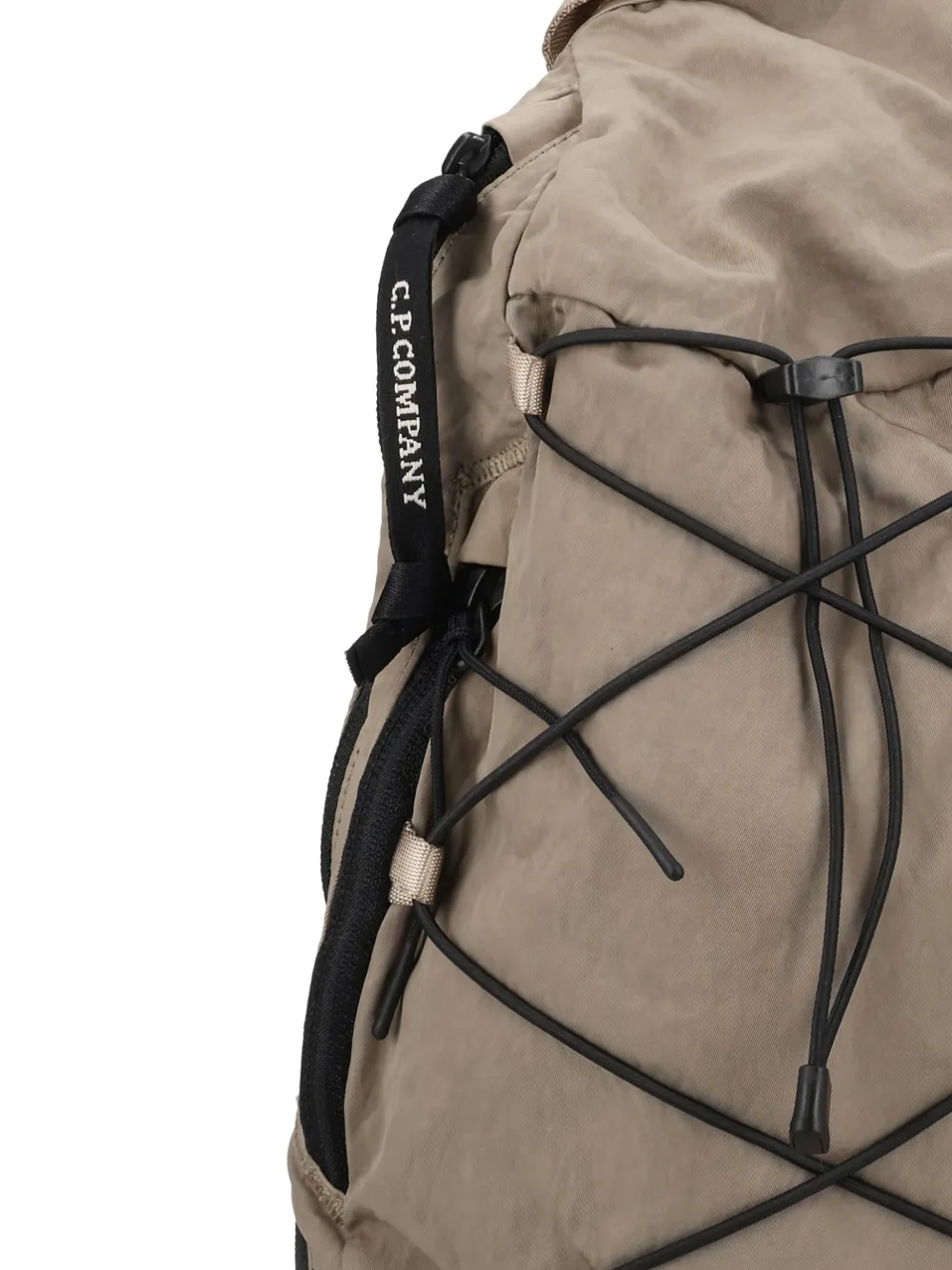 C.p. Company Drawstring Backpack In Neutral