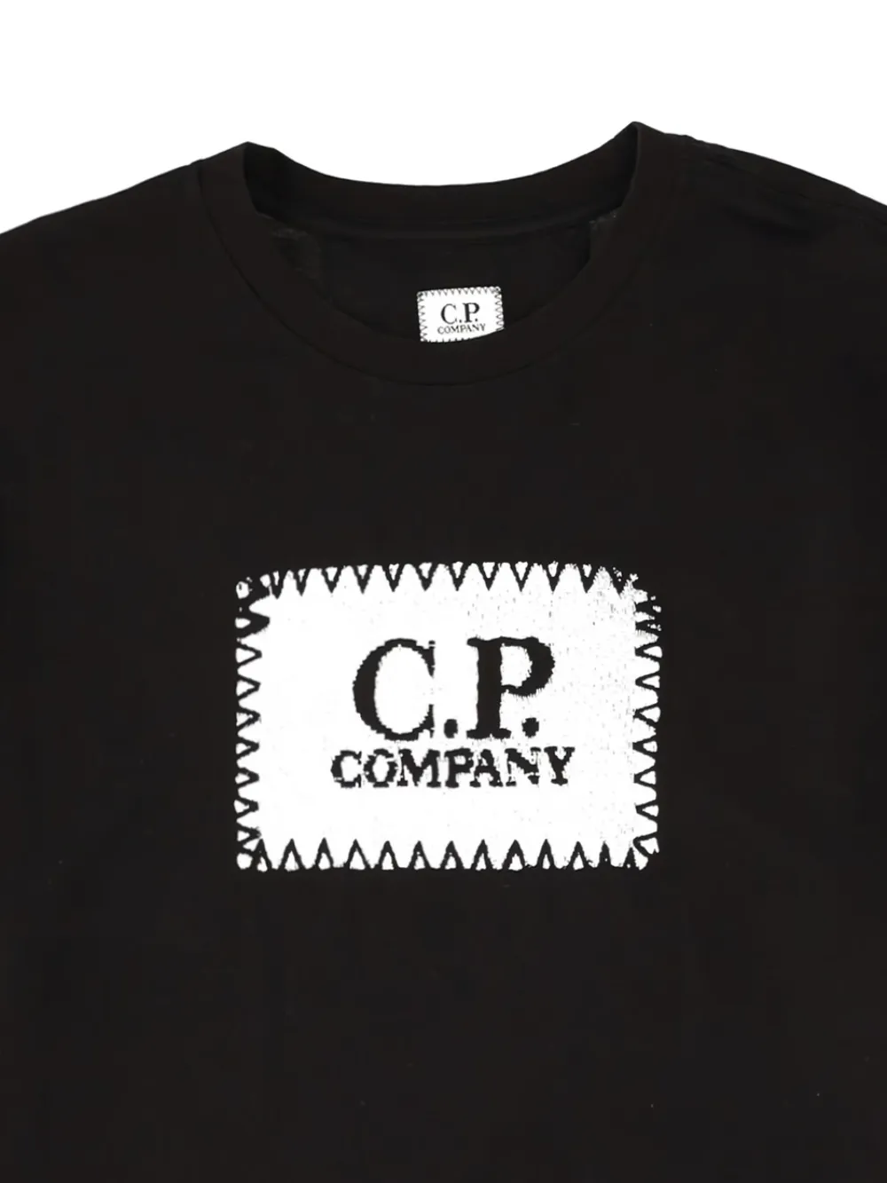 C.P. Company logo crew-neck T-shirt - Zwart
