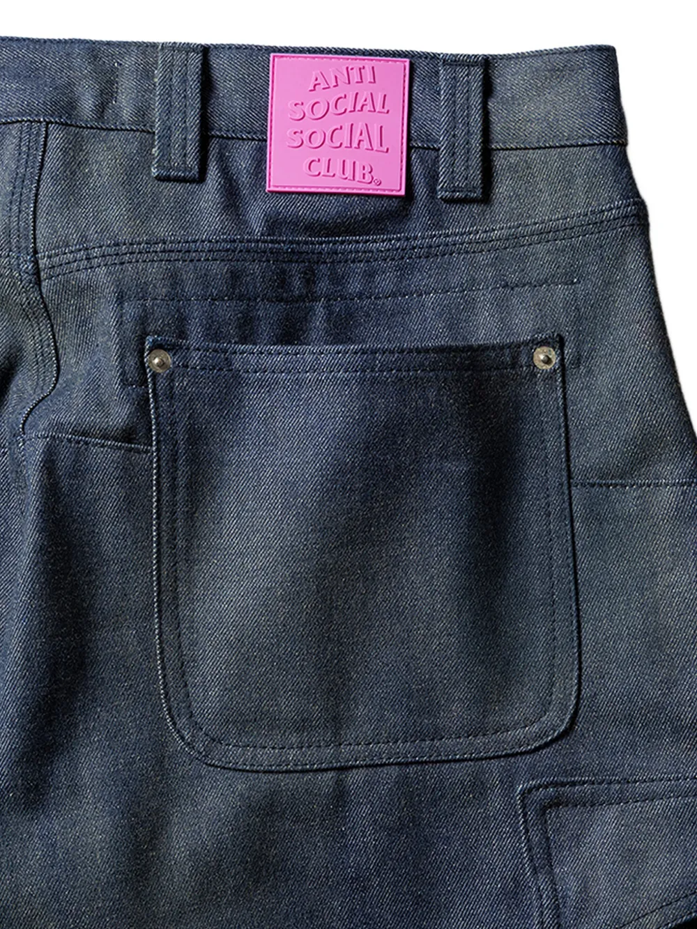 Anti Social Social Club Work Jeans In Blue