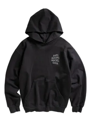 Anti Social Social Club logo-print Hoodie | Black | FARFETCH IN