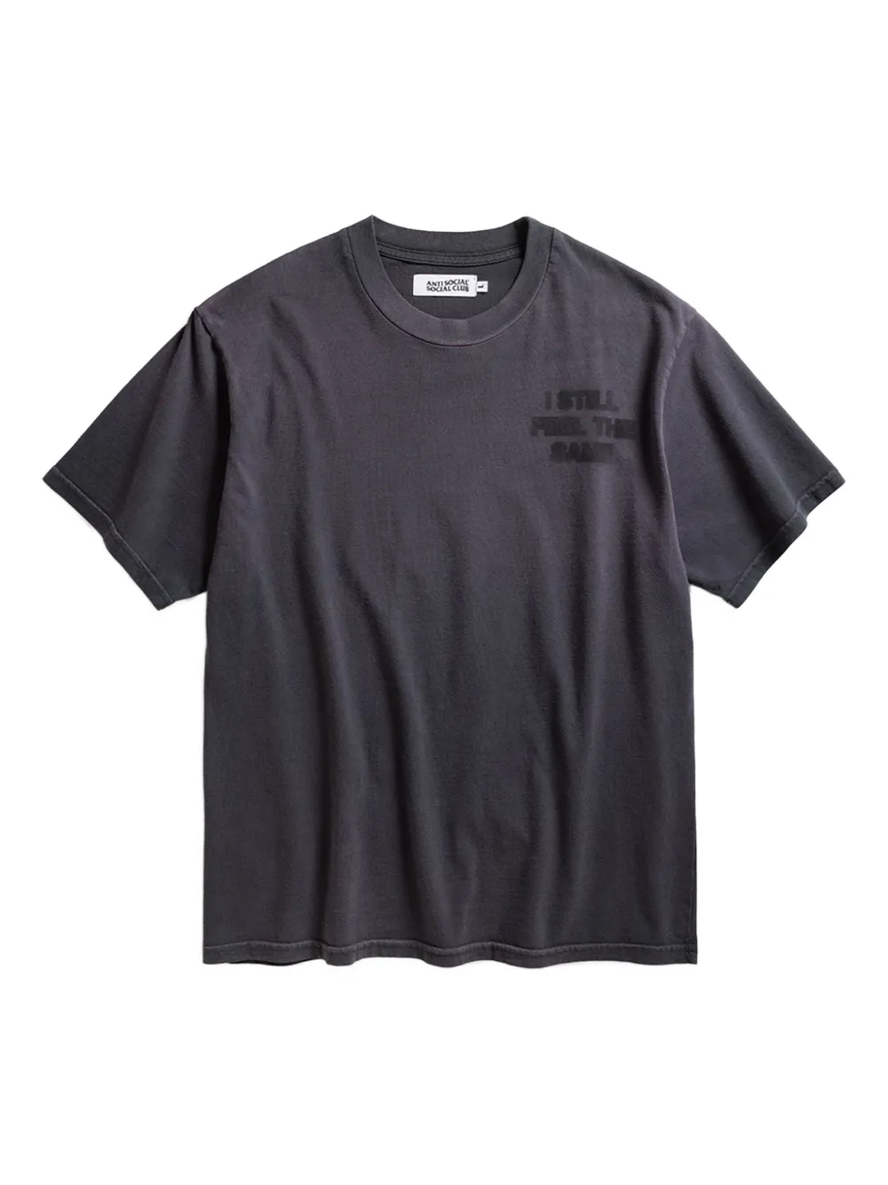 Anti Social Social Club Logo-print T-shirt In Gray